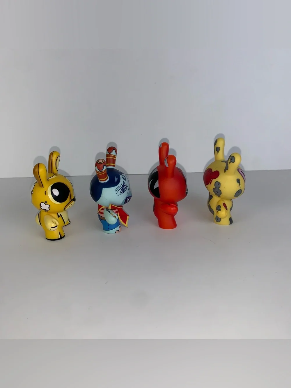 Kidrobot Dunny 3” Vinyl Figure Lot of 4 Mixed Designs No Box